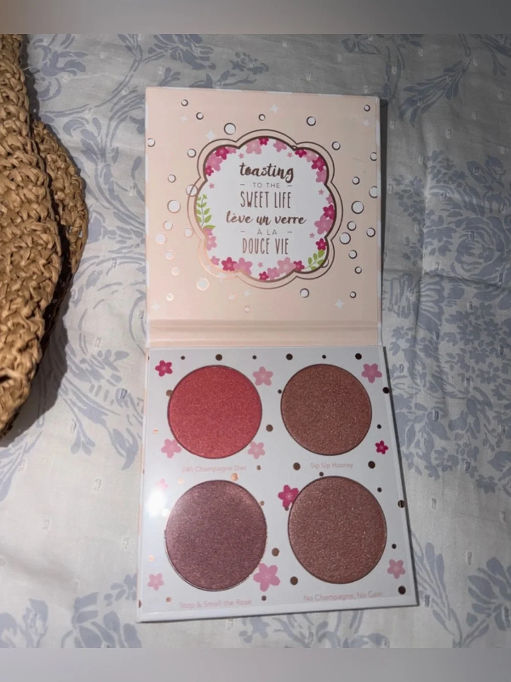 NWT Morphe Tan Crochet Tote Bag with Products